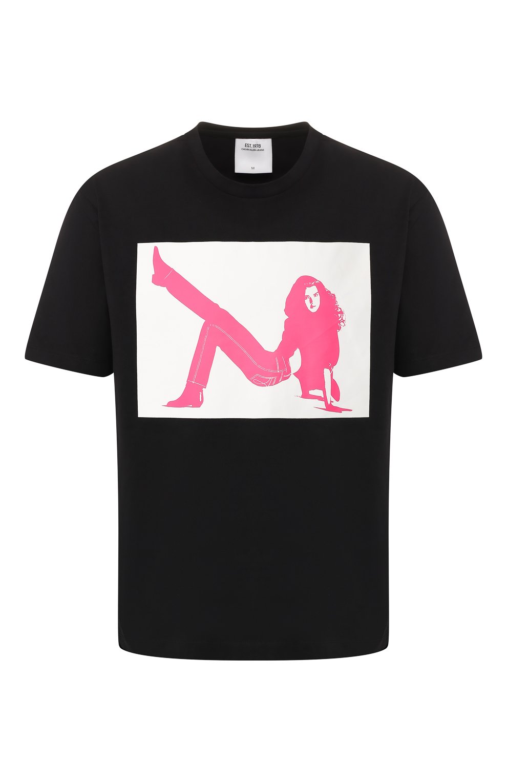 Хлопковая футболка EST.1978 CALVIN KLEIN JEANS, арт. J90J900107, фото 1