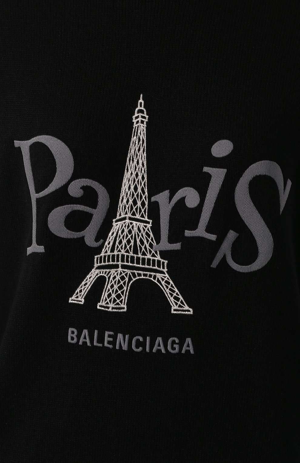 Кашемировый свитшот BALENCIAGA черного цвета по цене 86100 руб., арт. 595117/T4100, фото 5 Кашемировый свитшот BALENCIAGA, арт. 595117/T4100, фото 5