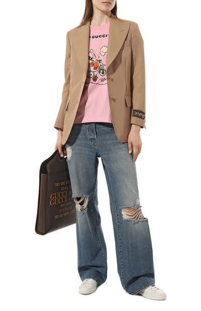 Хлопковая футболка disney x gucci GUCCI, арт. 580762 XJDBH, фото 2