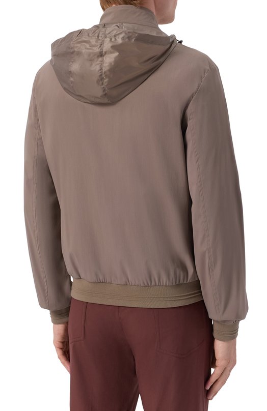 Шерстяной бомбер Corneliani 27L5V2/2720123 Бежевый  27L5V2/2720123 Фото 6