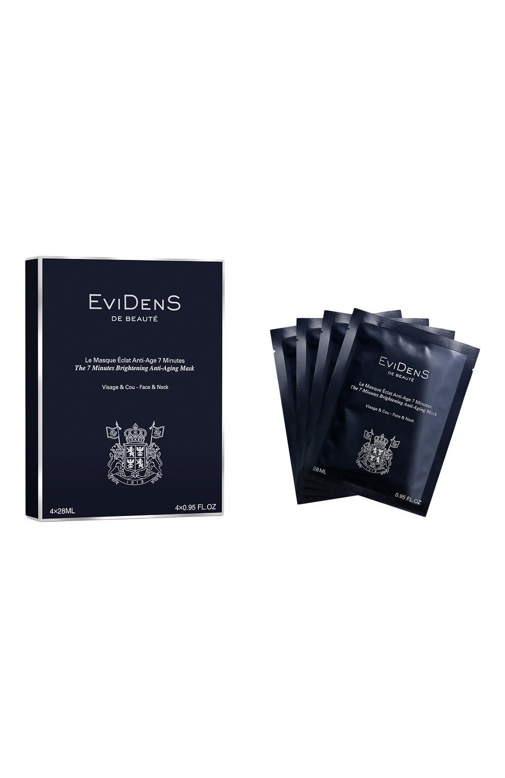 7-минутная маска "сияние" для лица и шеи (4x28ml) EVIDENS DE BEAUTE бесцветного цвета по цене 26170 руб., арт. 4560358168204, фото 1 7-минутная маска "сияние" для лица и шеи (4x28ml) EVIDENS DE BEAUTE, арт. 4560358168204, фото 1