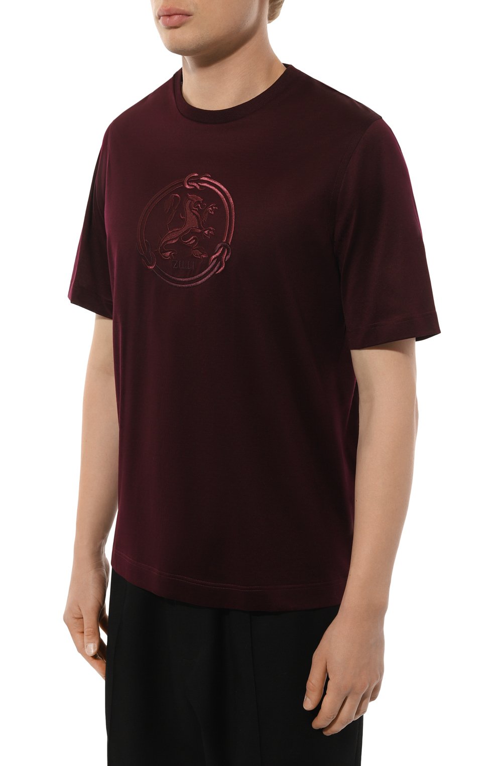 Хлопковая футболка ZILLI, арт. TSR02AZS56014ZSAAAAAA, фото 3