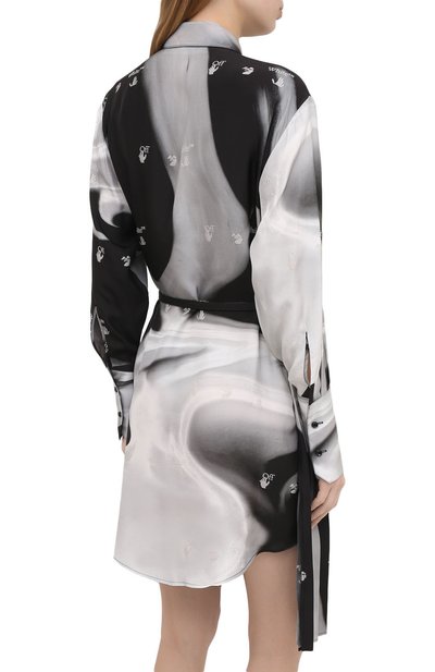 Платье из вискозы OFF-WHITE, арт. 0WDB280R21FAB003, фото 4