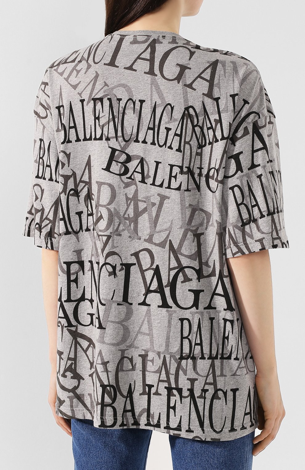 Хлопковая футболка BALENCIAGA, арт. 571205/TEVA4, фото 4