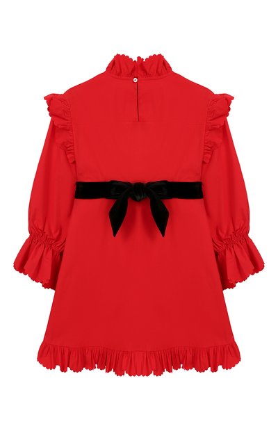 Хлопковое платье с поясом PHILOSOPHY DI LORENZO SERAFINI KIDS, арт. PJAB43/CA241/UH015/XXS-XS, фото 2