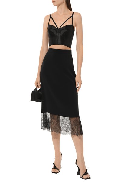 Шелковая юбка CHAPURIN черного цвета по цене 75000 руб., арт. SK/19518/27875-м/SS23, фото 2 Шелковая юбка CHAPURIN, арт. SK/19518/27875-м/SS23, фото 2