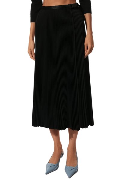 Плиссированная юбка PRADA, арт. P175RH-1OES-F0002-202, фото 3