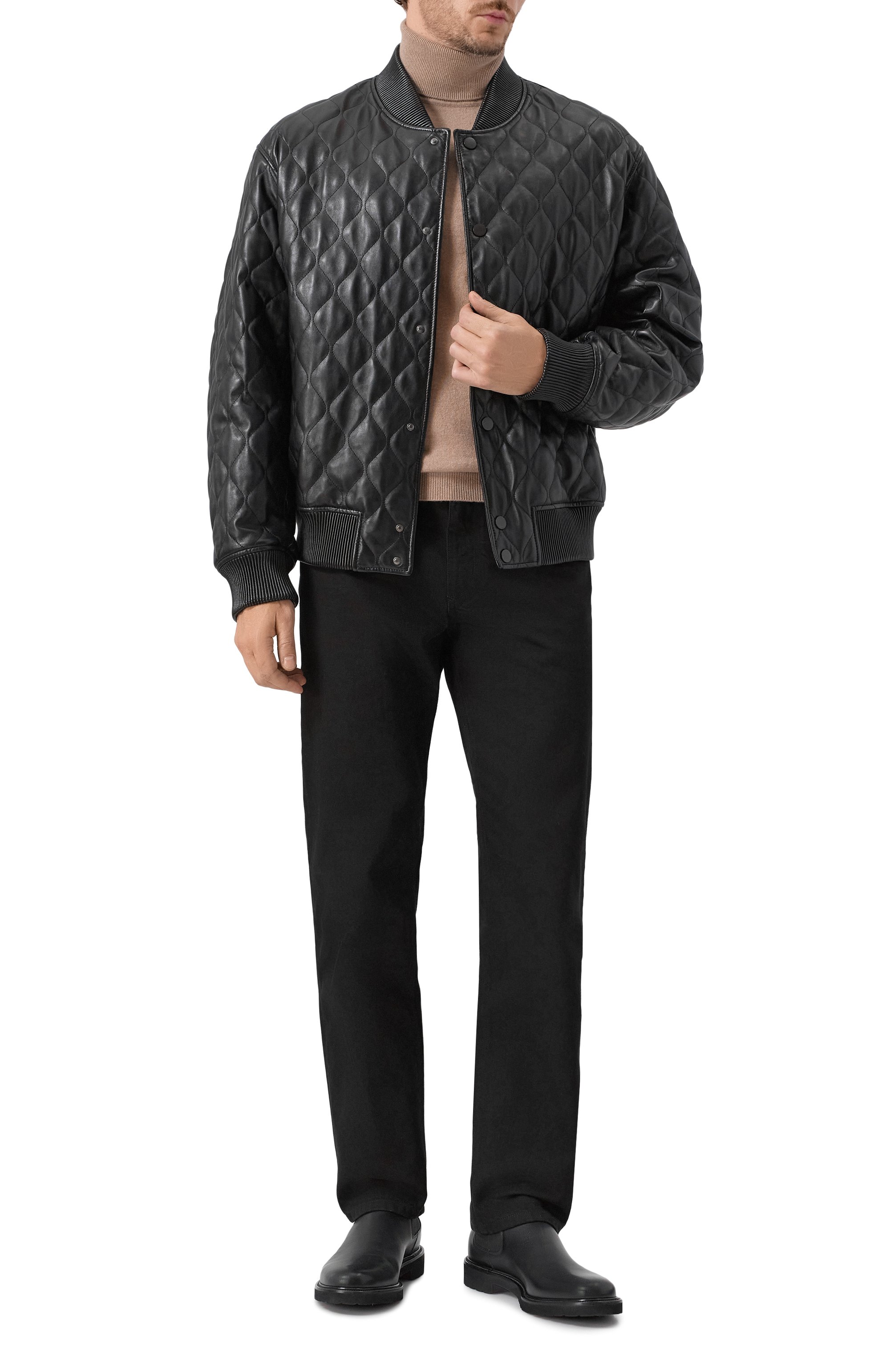 Кожаный бомбер MVST, арт. M25.1PM.0005, фото 2