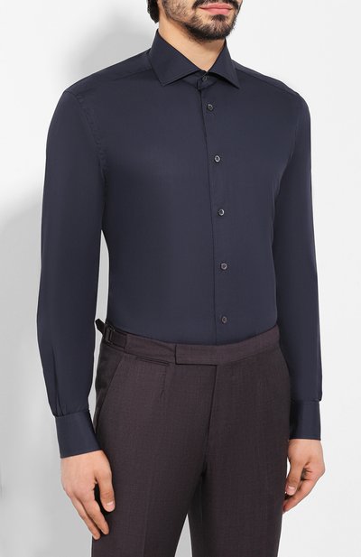 Хлопковая сорочка CORNELIANI, арт. 84P100-9811044/00, фото 3