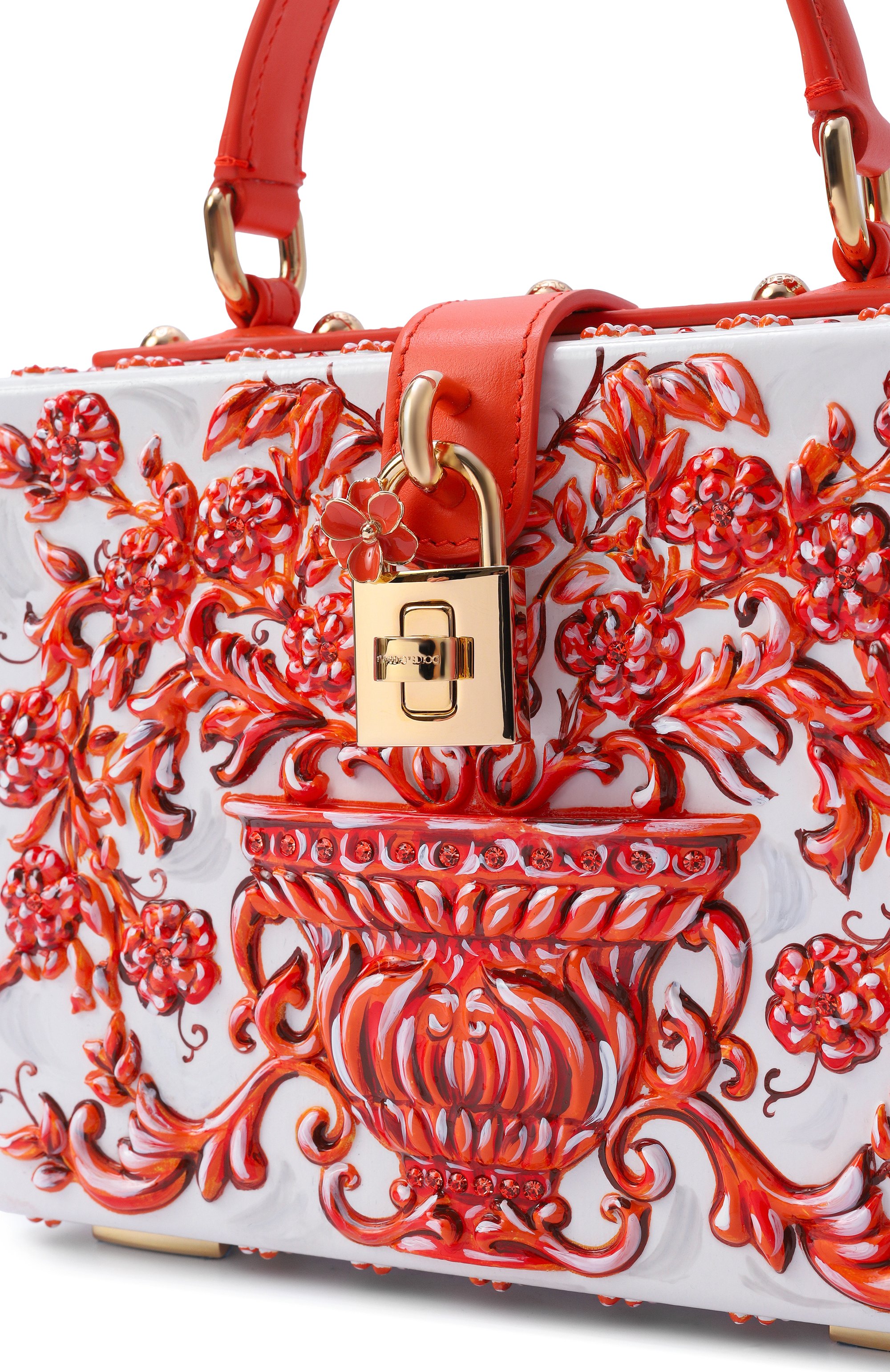 Сумка dolce box DOLCE & GABBANA оранжевого цвета по цене 1390000 руб., арт. BB5970/A0397, фото 6 Сумка dolce box DOLCE & GABBANA, арт. BB5970/A0397, фото 6