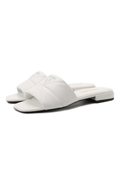 Кожаные шлепанцы PRADA, арт. 1XX583-038-F0009-B010, фото 1