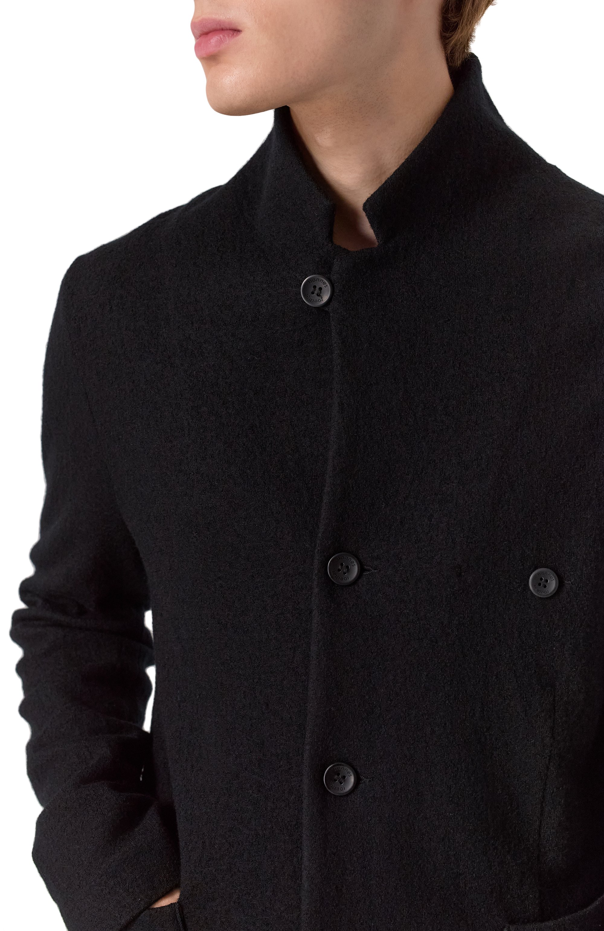 Шерстяной пиджак HANNES ROETHER черного цвета по цене 68450 руб., арт. J0P32PE.502, фото 5 Шерстяной пиджак HANNES ROETHER, арт. J0P32PE.502, фото 5