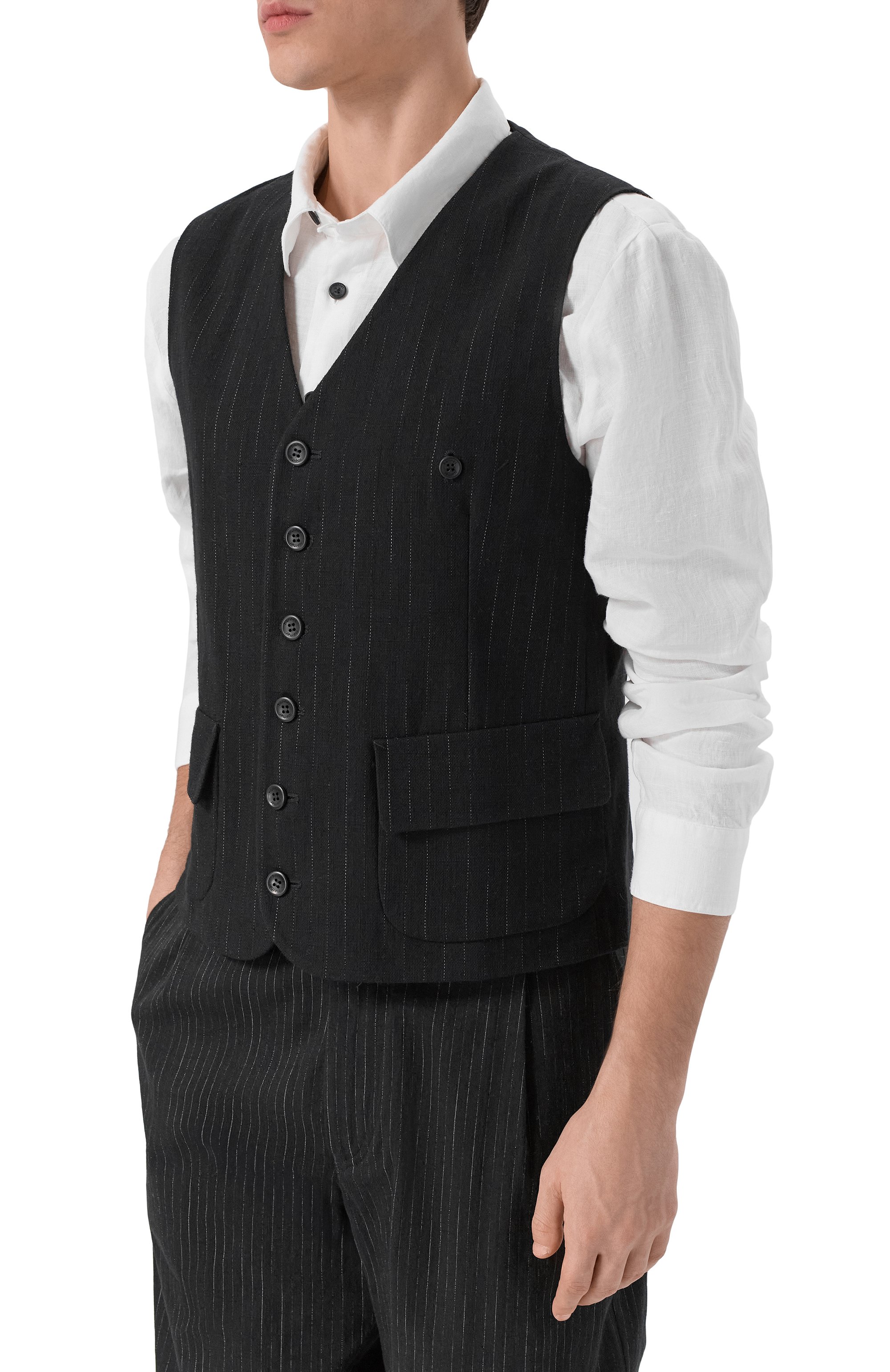 Жилет из хлопка и шерсти HANNES ROETHER, арт. JU26PITER.7082, фото 3