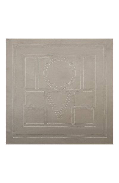 Шелковый платок TOTEME серого цвета по цене 25550 руб., арт. 213-873-803, фото 3 Шелковый платок TOTEME, арт. 213-873-803, фото 3