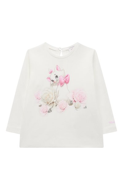 Хлопковый лонгслив MONNALISA, арт. 390601, фото 1