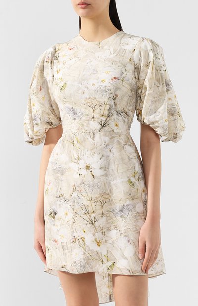 Шелковое платье ALEXANDER MCQUEEN белого цвета по цене 215000 руб., арт. 570434/QMD09, фото 3 Шелковое платье ALEXANDER MCQUEEN, арт. 570434/QMD09, фото 3