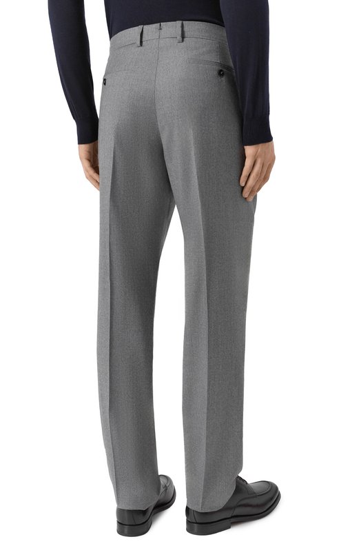 Брюки из шерсти и шелка Berwich VULCAN0 195/DR1483 Серый  VULCAN0 195/DR1483 Фото 4