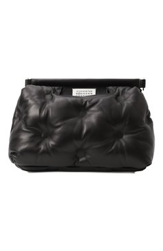 Женская сумка glam slam classique medium MAISON MARGIELA черного цвета, арт. SB1WG0034/P4300 | Фото 1 (Ремень/цепочка: На ремешке; Материал: Натуральная кожа; Размер: medium; Автоматизация состава: Проставлено; Автоматизация ТО: Проставлено)