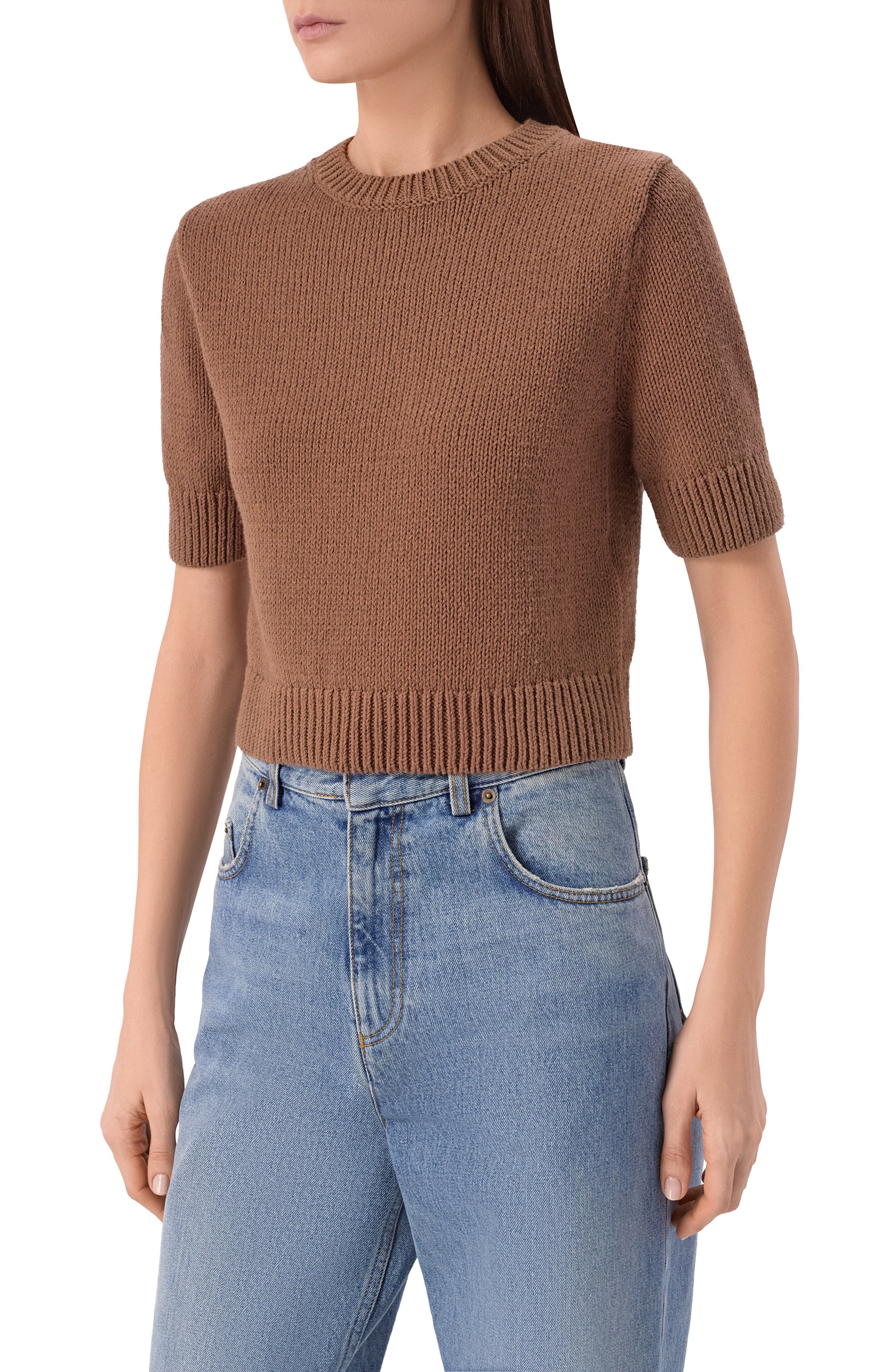 Хлопковый пуловер 12 STOREEZ, арт. 135832, фото 3