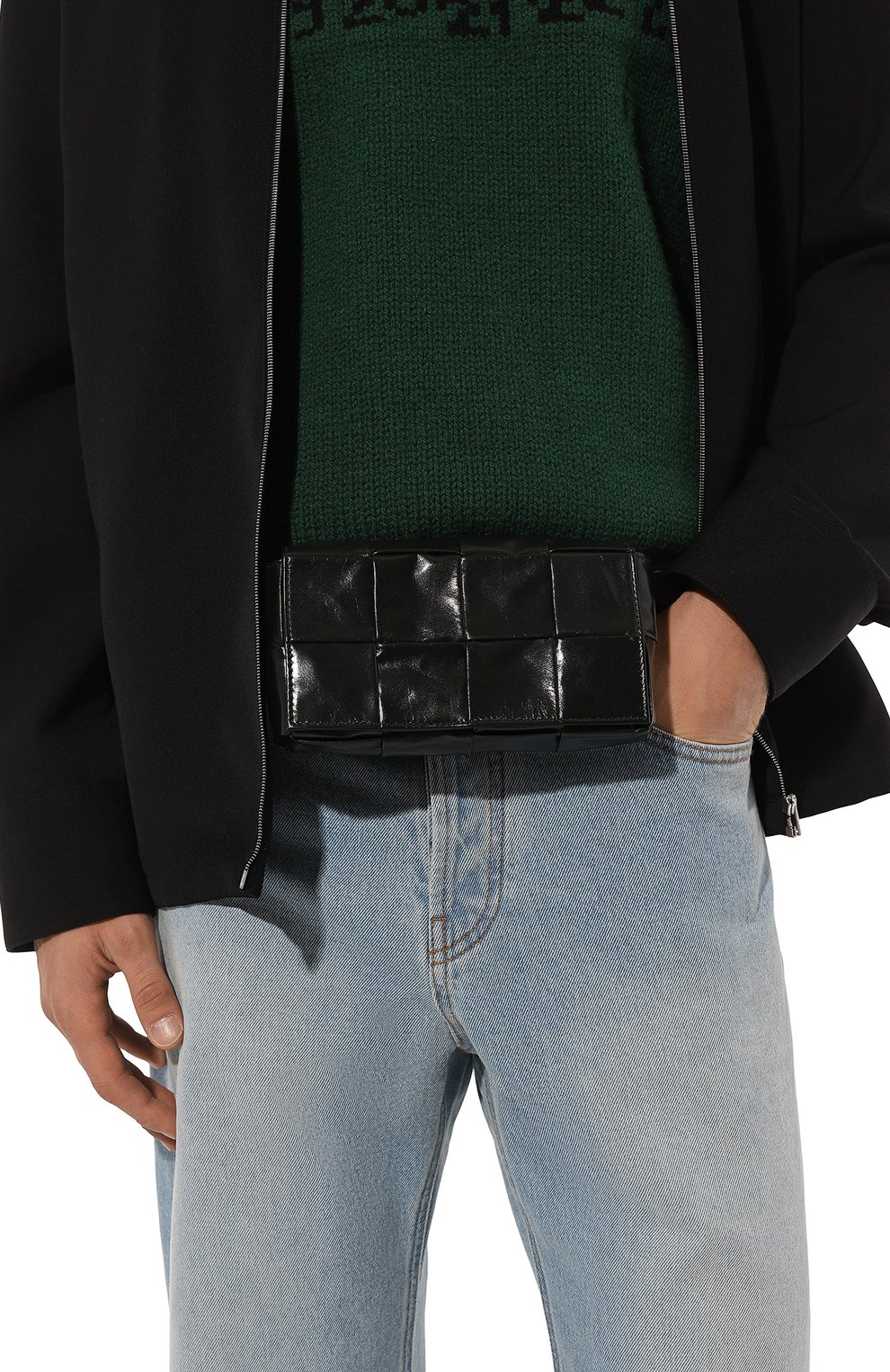 Поясная сумка cassette BOTTEGA VENETA хаки цвета по цене 240000 руб., арт. 651053/VCQ72, фото 2 Поясная сумка cassette BOTTEGA VENETA, арт. 651053/VCQ72, фото 2