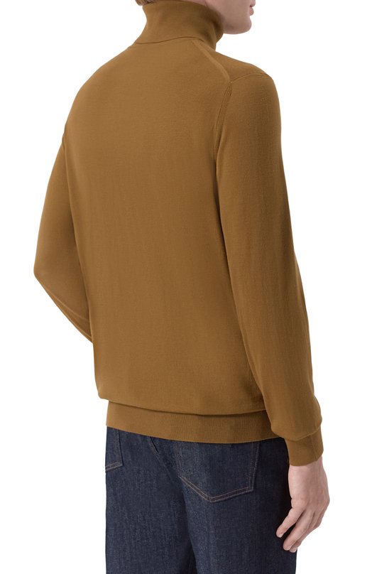 Шерстяная водолазка Loro Piana FAL3612 Коричневый  FAL3612 Фото 4