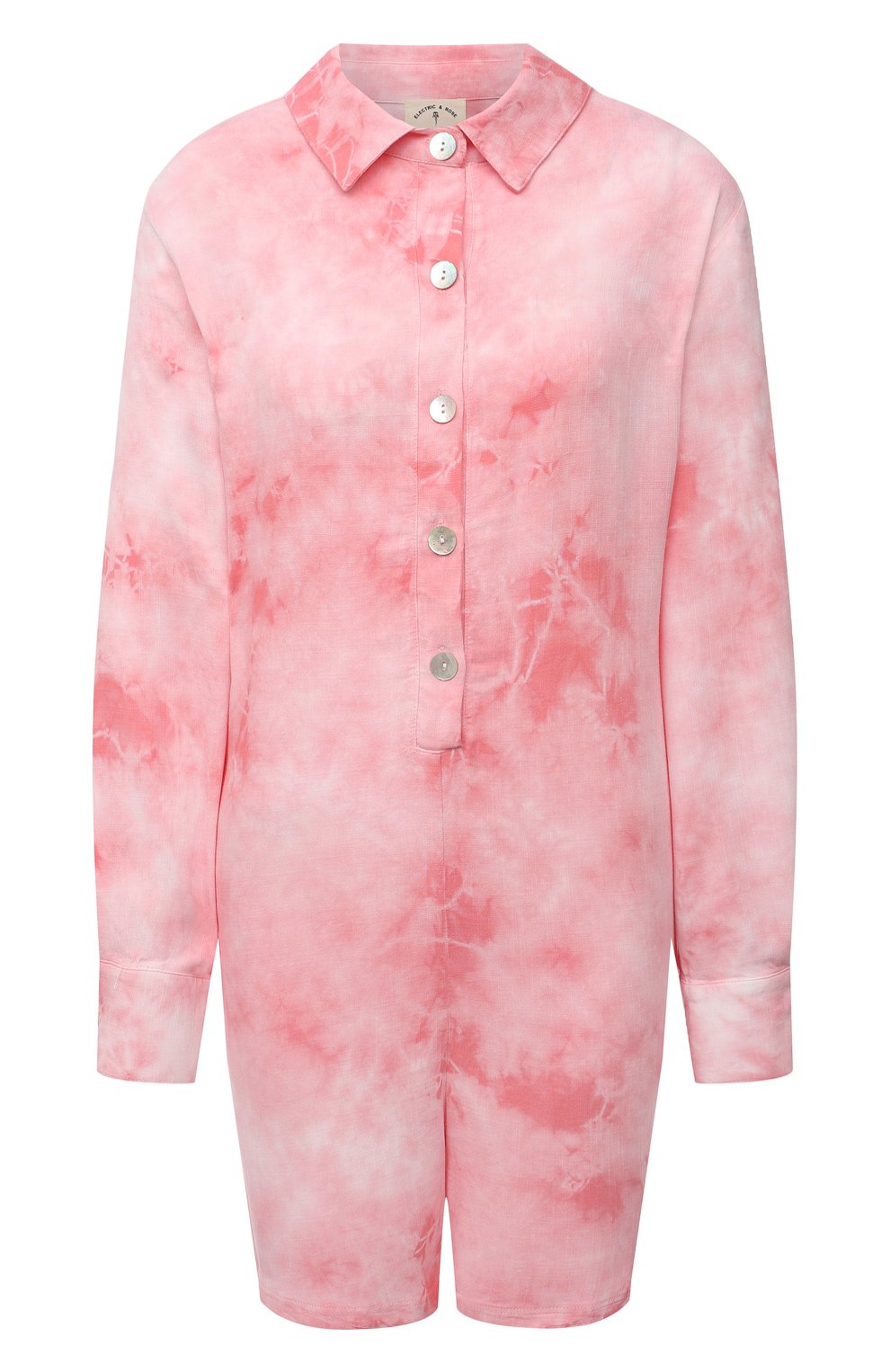 Комбинезон из вискозы ELECTRIC AND ROSE розового цвета по цене 36600 руб., арт. LFJP10-BL00M, фото 1 Комбинезон из вискозы ELECTRIC AND ROSE, арт. LFJP10-BL00M, фото 1