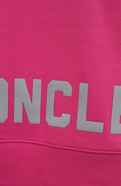 Хлопковое худи MONCLER фуксия цвета по цене 56650 руб., арт. G2-093-8G000-29-809LC, фото 5 Хлопковое худи MONCLER, арт. G2-093-8G000-29-809LC, фото 5