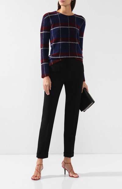 Шерстяные брюки с отворотами GIORGIO ARMANI черного цвета по цене 83950 руб., арт. 8WHPP00D/T0084, фото 2 Шерстяные брюки с отворотами GIORGIO ARMANI, арт. 8WHPP00D/T0084, фото 2