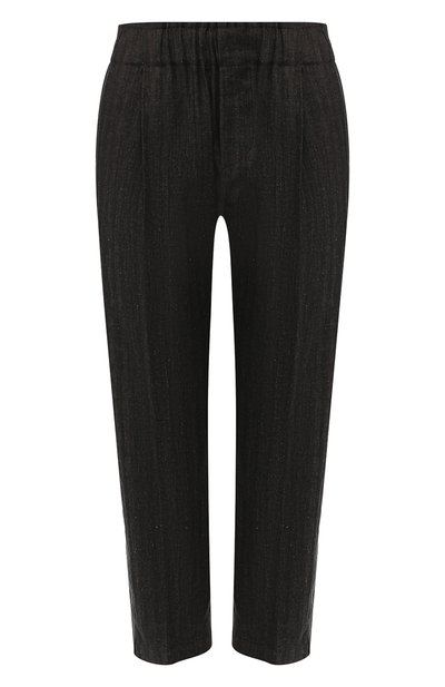 Женские брюки из смеси хлопка и льна BRUNELLO CUCINELLI, арт. MF578P6978