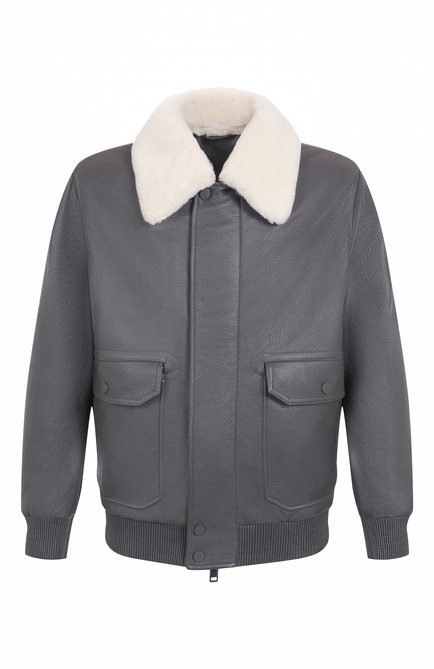 Мужской бомбер с воротником из овчины BRIONI, арт. PLBM0L/P7708