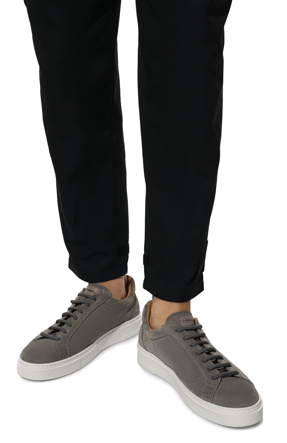 Замшевые кеды MORESCHI серого цвета по цене 47300 руб., арт. 44089/220/CR0AZIA/CR0AZIAF0R, фото 3 Замшевые кеды MORESCHI, арт. 44089/220/CR0AZIA/CR0AZIAF0R, фото 3