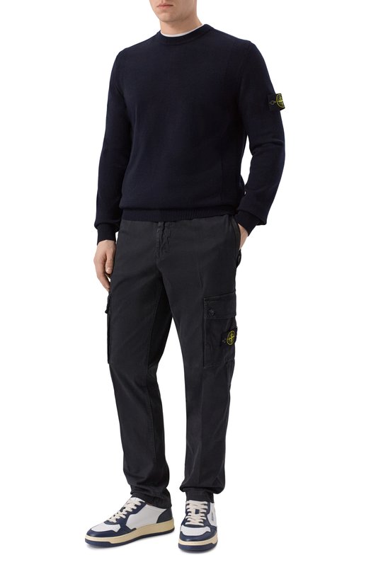 Шерстяной джемпер Stone Island K2S155100001/S00A1 Синий  K2S155100001/S00A1 Фото 2