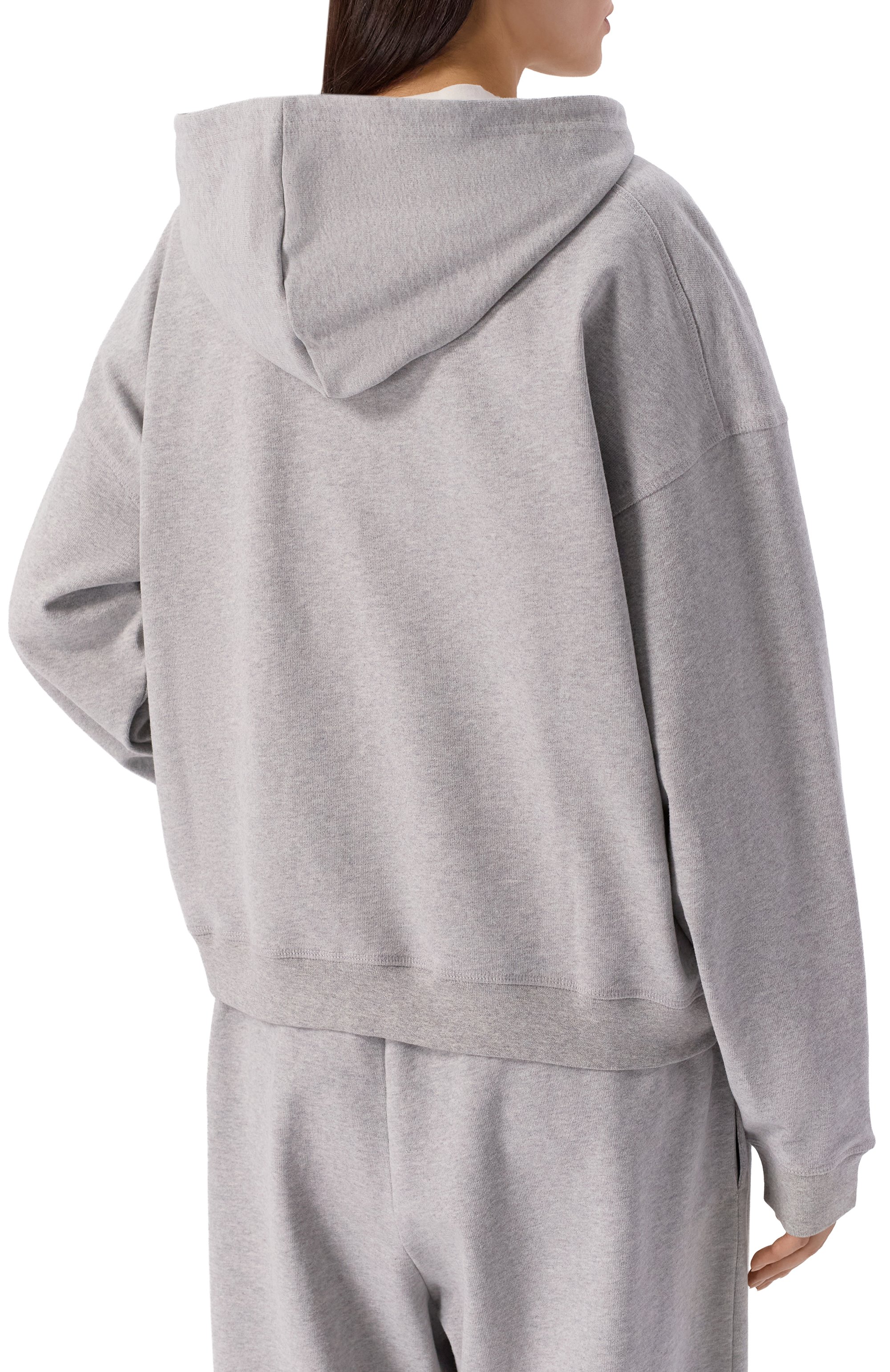 Хлопковая толстовка PLANTA ROSA серого цвета по цене 21600 руб., арт. PR/HZ013/BRIGHTNESS/350VELVET, фото 7 Хлопковая толстовка PLANTA ROSA, арт. PR/HZ013/BRIGHTNESS/350VELVET, фото 7