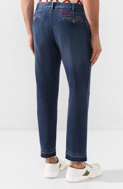 Джинсы GUCCI синего цвета по цене 126720 руб., арт. 515969/XDAQ0, фото 4 Джинсы GUCCI, арт. 515969/XDAQ0, фото 4