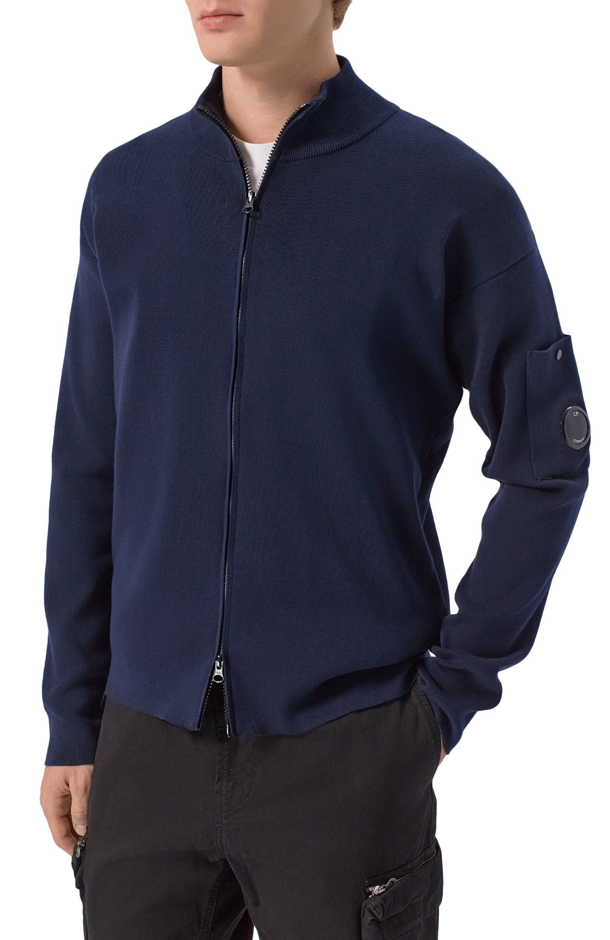 Хлопковый кардиган C.P. COMPANY, арт. 20CMKN096A/110560A, фото 3