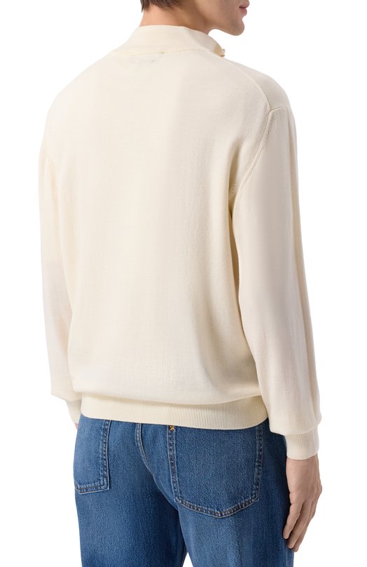 Шерстяной джемпер Daniele Fiesoli DF9046 Кремовый  DF9046 Фото 4