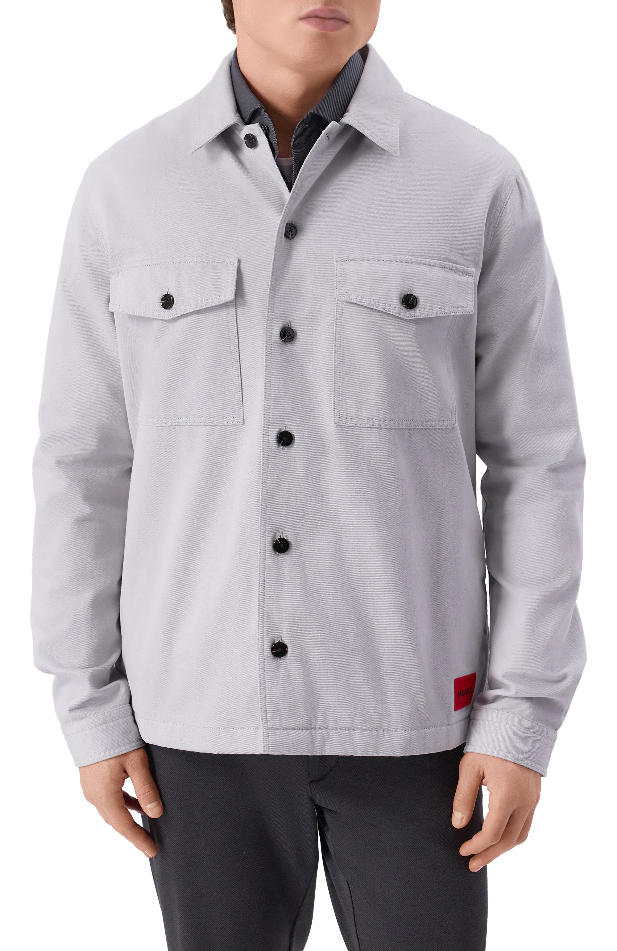Хлопковая куртка-рубашка HUGO, арт. 50468744, фото 3