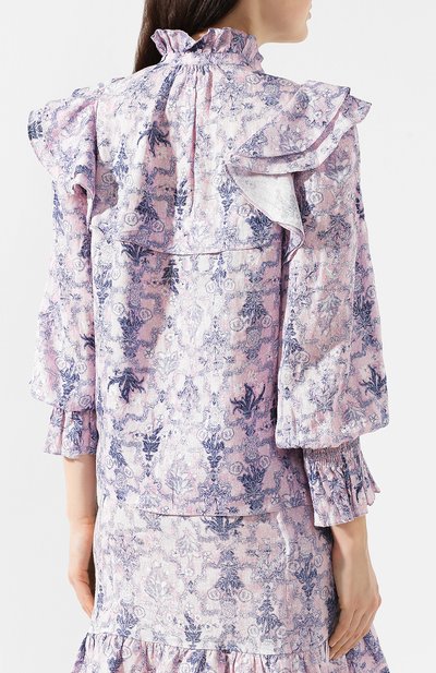 Льняная блузка ISABEL MARANT ETOILE, арт. HT1294-19P025E/TEDY, фото 4