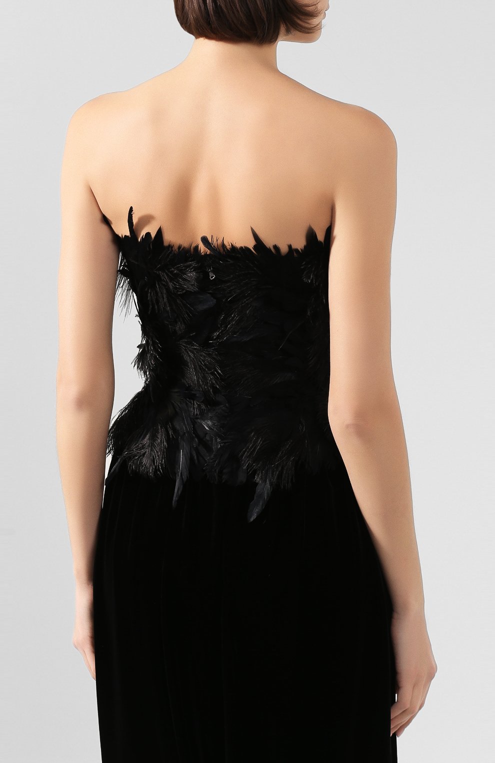 Топ с перьевой отделкой DOLCE & GABBANA, арт. F73B0Z/GDL62, фото 4
