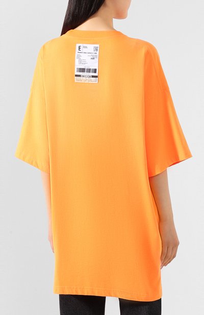 Футболка VETEMENTS, арт. SS20TR297 1621/W/0RANGE/BLACK, фото 4