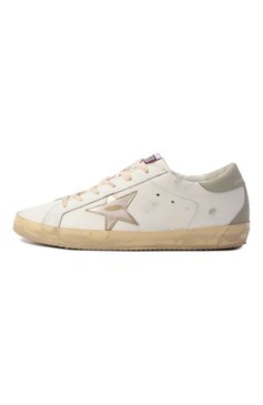 Женские кожаные кеды super star GOLDEN GOOSE DELUXE BRAND белого цвета, арт. GWF00102.F006844 | Фото 4 (Материал внутренний: Текстиль; Подошва: Платформа; Материал внешний: Натуральная кожа; �Материал утеплителя: Без утеплителя; Кросс-КТ: Низкие; Стили: Кэжуэл; Автоматизация ТО: Проставлено; Автоматизация состава: Проставлено)
