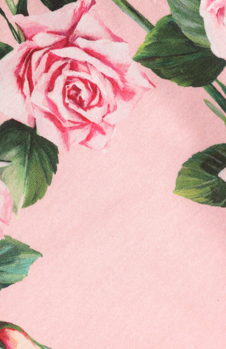 Детского хлопковое одеяло DOLCE & GABBANA светло-розового цвета, арт. LNJAD7/II7GM | Фото 4 (Нос: Не проставлено; Материал: Текстиль, Хлопок)
