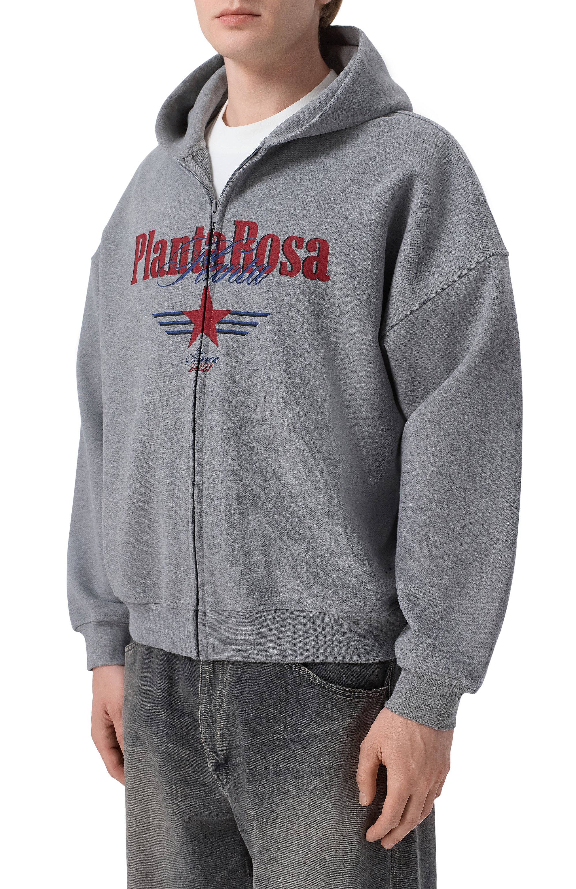 Хлопковая толстовка PLANTA ROSA, арт. PR/HZ/DARKROSES/470, фото 4