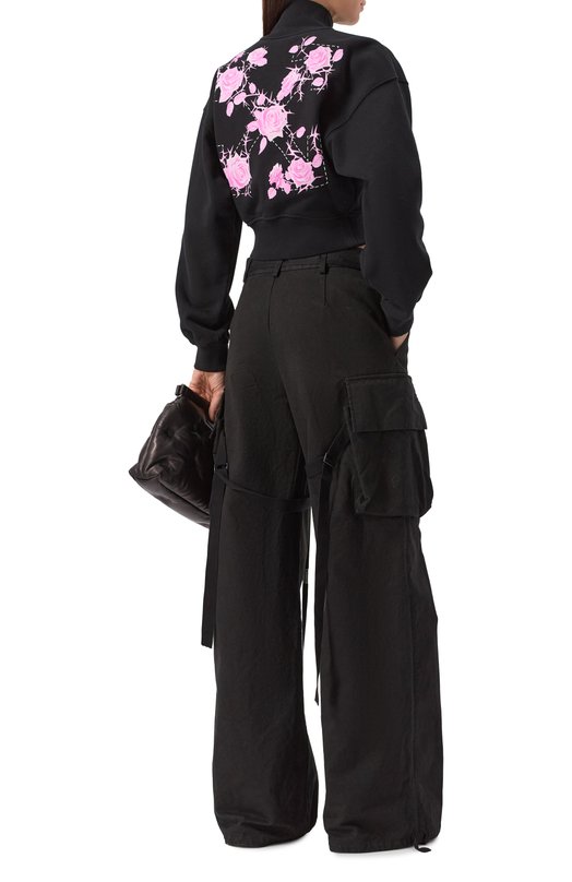 Хлопковая толстовка Off-White 0WBE006S25FLE001 Чёрный  0WBE006S25FLE001 Фото 3