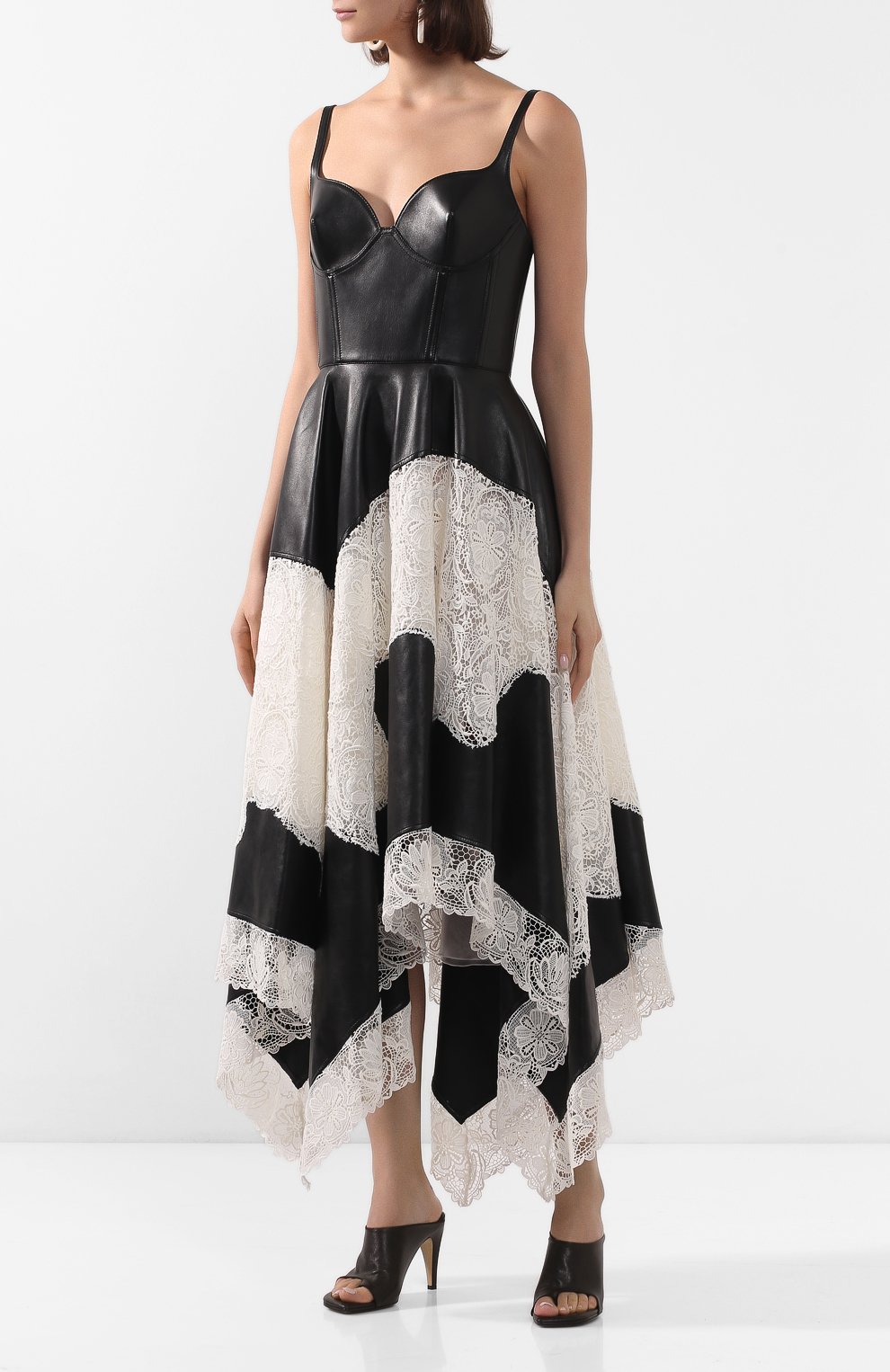 Кожаное платье ALEXANDER MCQUEEN, арт. 621732/Q5ADU, фото 3