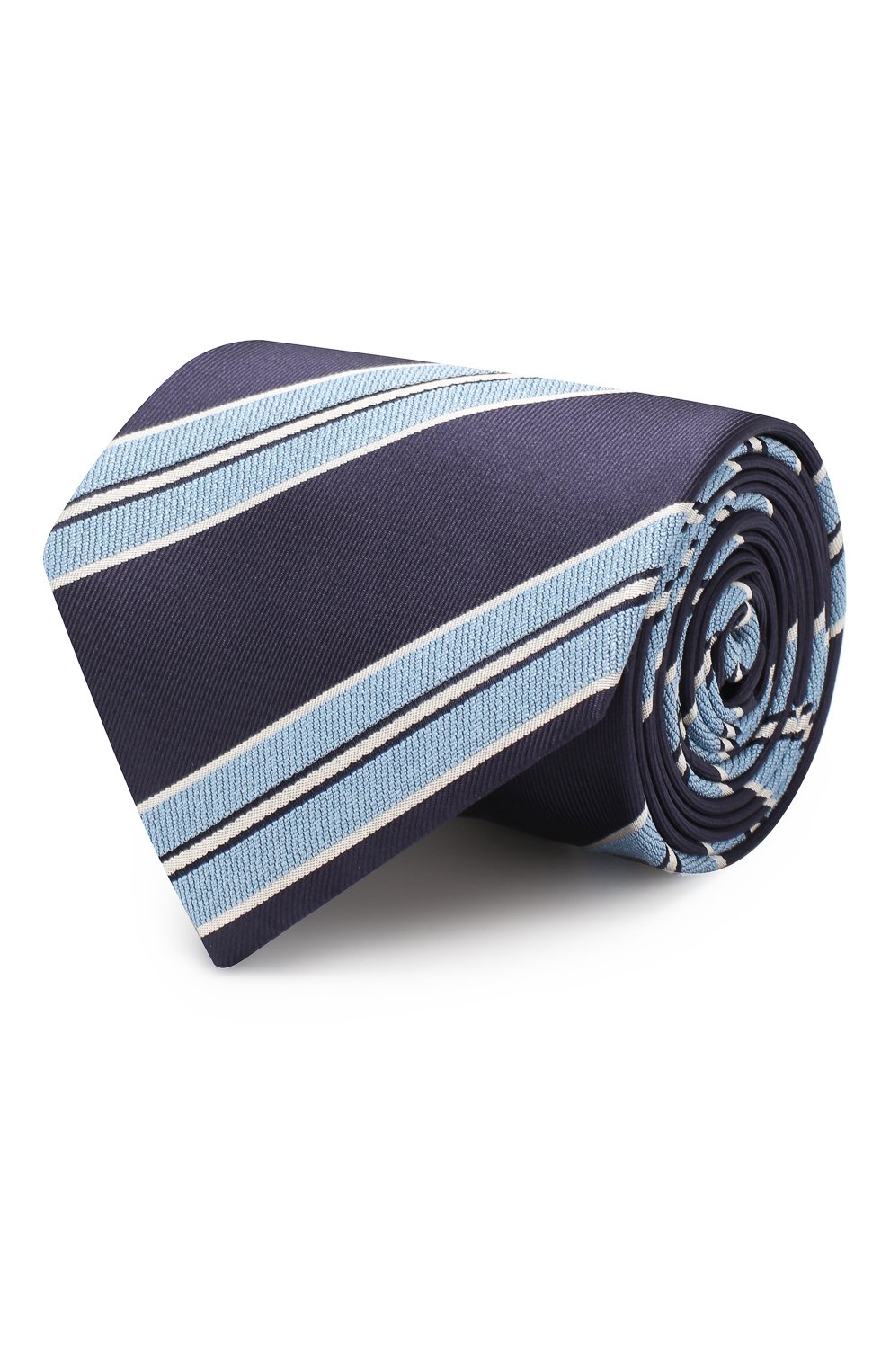 Шелковый галстук BRIONI темно-синего цвета по цене 24400 руб., арт. 062I00/08428, фото 1 Шелковый галстук BRIONI, арт. 062I00/08428, фото 1