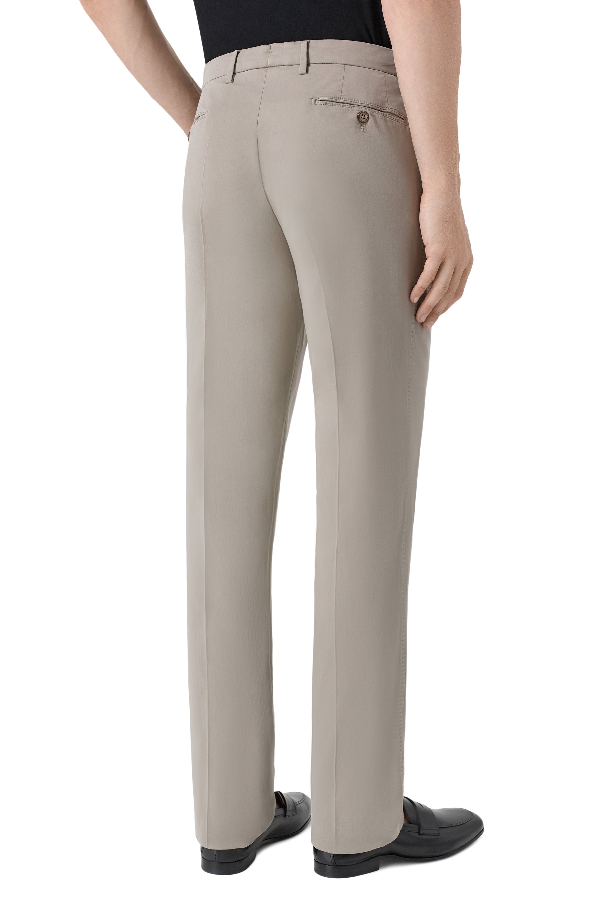 Брюки из хлопка и шелка MARCO PESCAROLO, арт. SLIM80/5300, фото 4