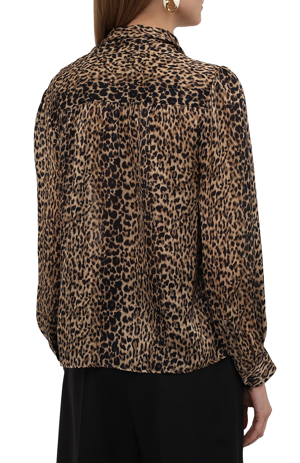 Шелковая блузка SAINT LAURENT, арт. 652907/Y5C26, фото 4