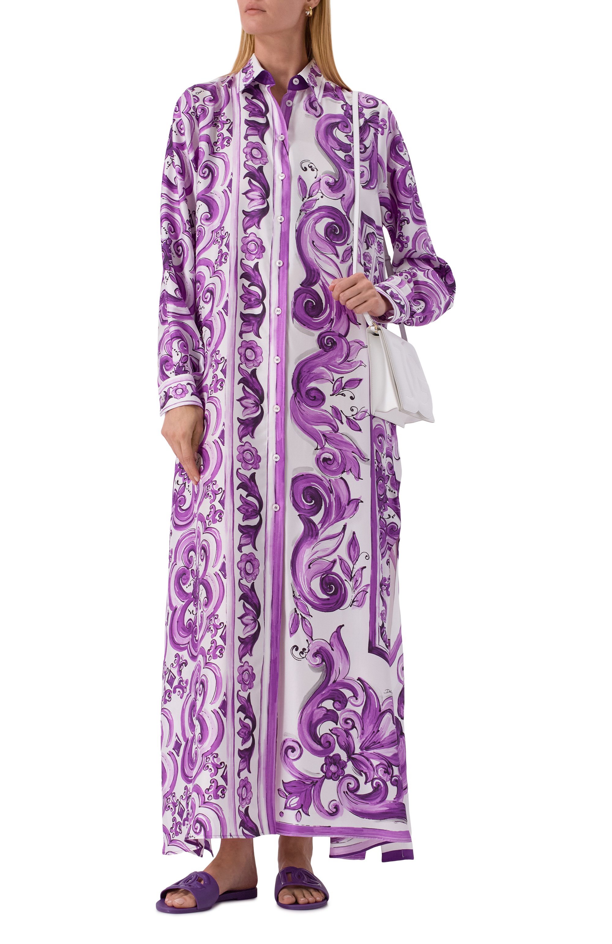 Шелковое платье DOLCE & GABBANA, арт. F6TYQT/HI1TK, фото 2