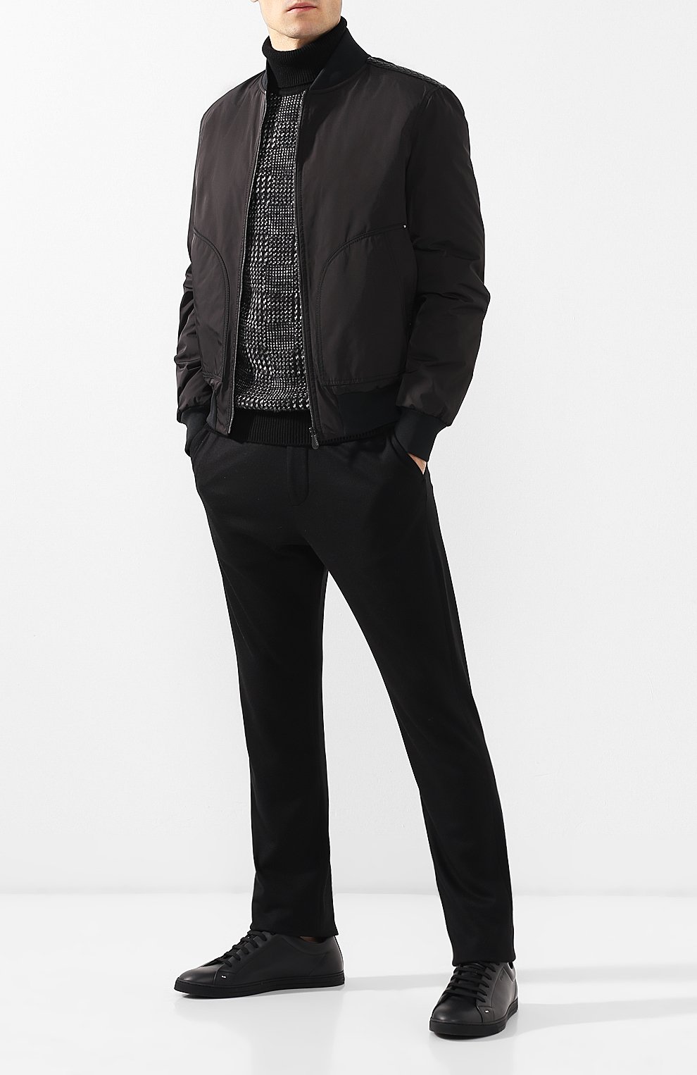 Кашемировые брюки прямого кроя с поясом на резинке BOTTEGA VENETA, арт. 511144/VELA0, фото 2